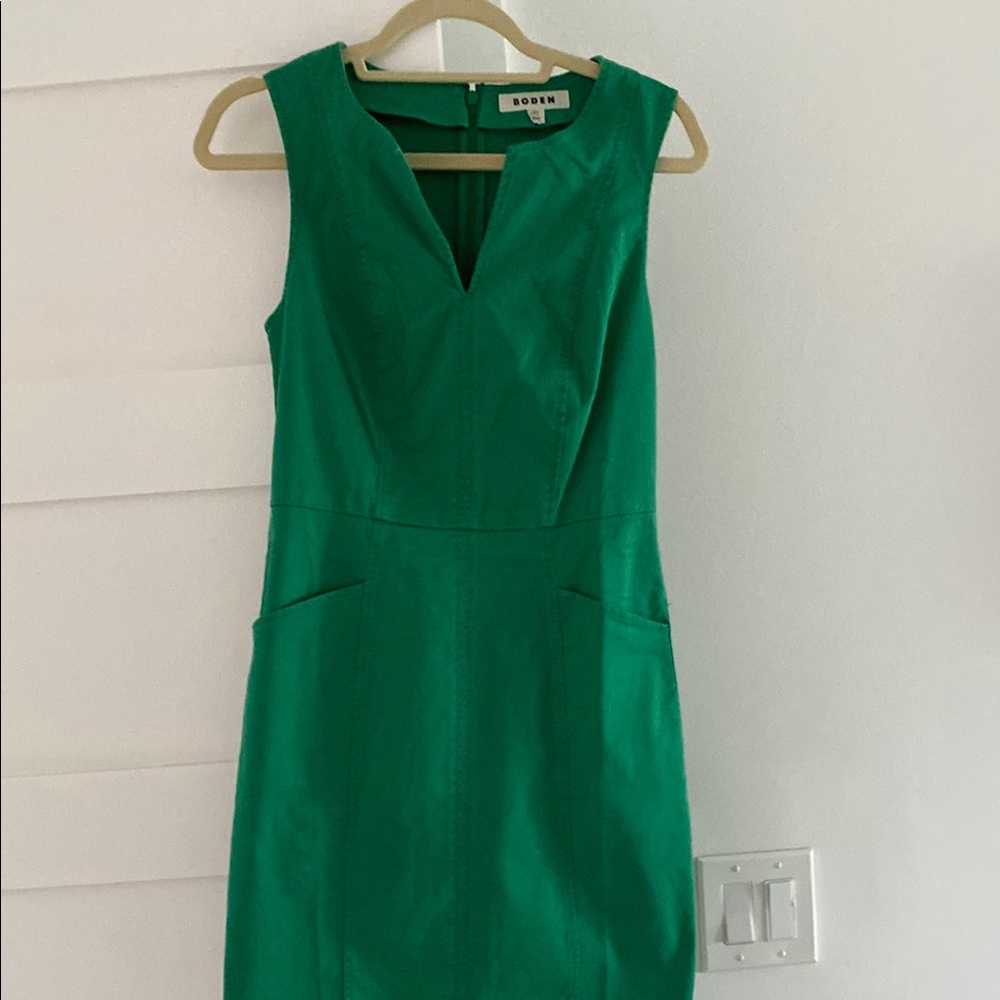 Boden Green Sleeveless Dress